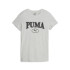 Camiseta Casual Puma Squad Graphicc Tlight Gray Hea Mulher