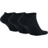 Chaussettes courtes d'entraînement Nike Lightweight (Lot de 3) Noir