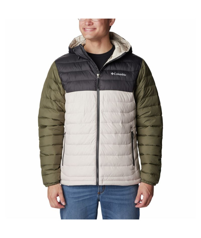 Mountain Jacket Columbia Powder Lite™ Hooded Beige Green Man