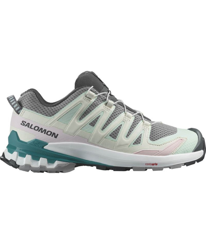 Sapatilhas de trail running Salomon XA Pro 3D V9 Branco/azul para mulher