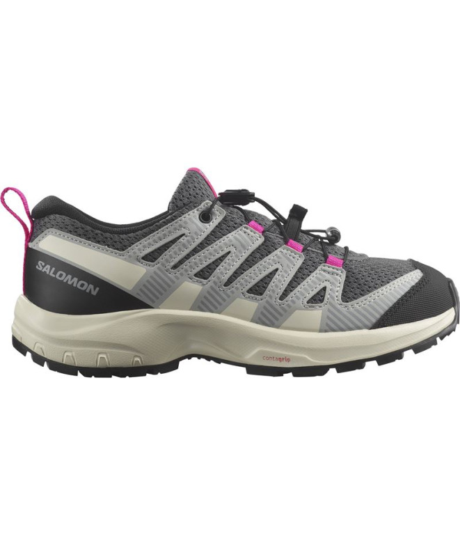 Zapatillas de Trail Salomon XA Pro V8 Quiet Shade /Blue/Pink Infantil