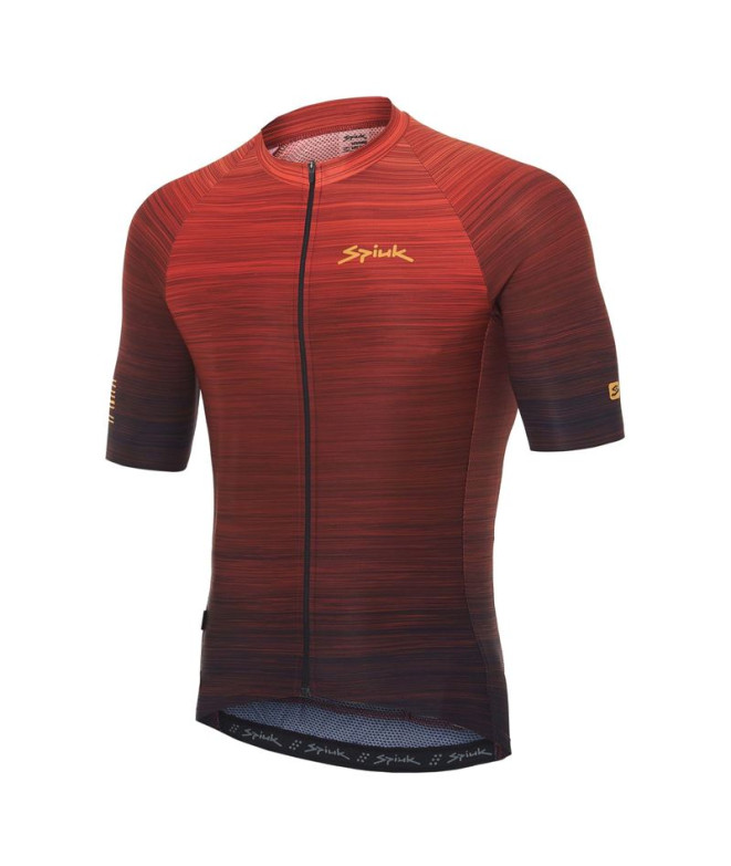 cyclisme Spiuk Homme Jersey M/C Helios Summun Rouge