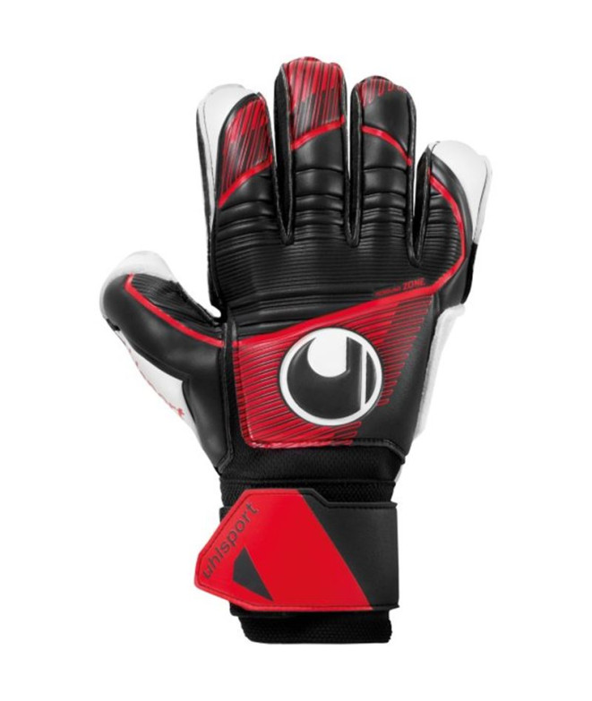 Gants de gardien de but UHLSport Powerline Soft Flex Frame Noir Rouge