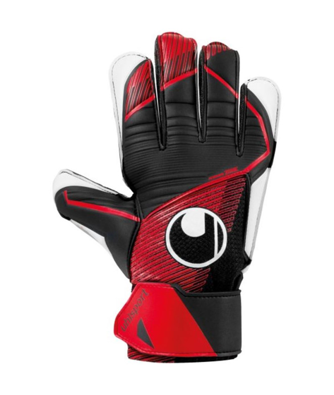 Luvas de guarda-redes Uhlsport Powerline Starter Soft Preto/Vermelho