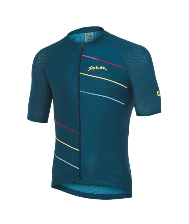 Maillot de cyclisme Spiuk M/C Top Ten Star Hommes Bleu marine