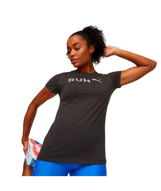 Puma Women's Graphicc Icy Azule T-Shirt Fitness Femme