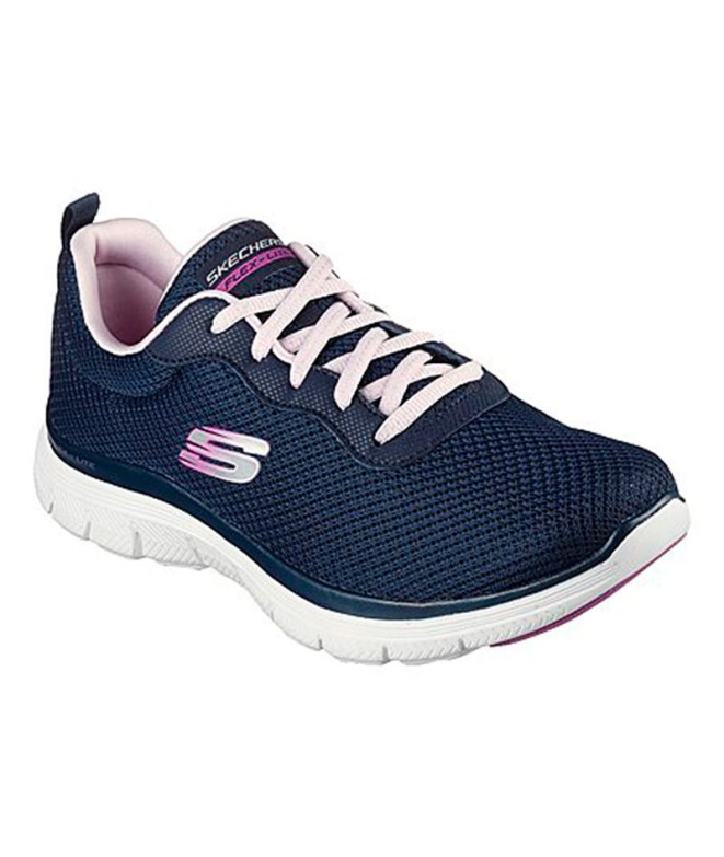 running- Skechers Flex Appeal 4.0-Bril Sapatilhas para mulher