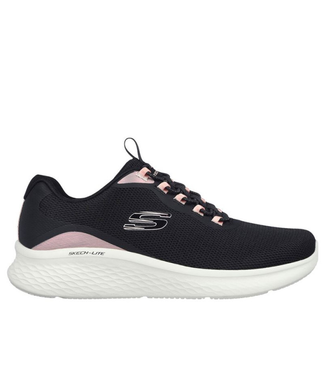 Chaussures Skechers Skech-Lite Pro-Glimm Femme Maille noire/bordures roses