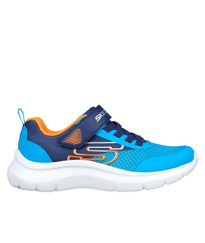 Sapatilhas Skechers Skech Fast - Solar-S Menino Marinha e Azul Laranja e Prata