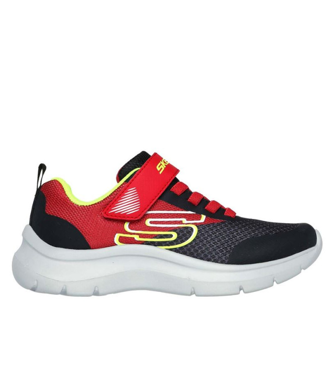 Sapatilhas Skechers Skech Fast - Solar-S Menino Vermelho e Preto Amarelo e Branco