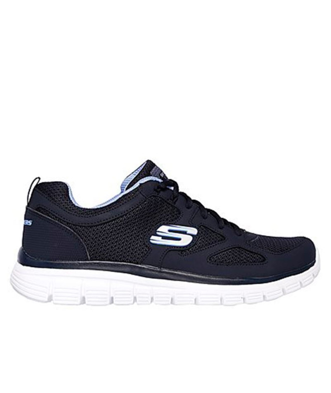 Chaussures Skechers Burns- Agoura Homme Cuir/ Maille/ Garniture marine