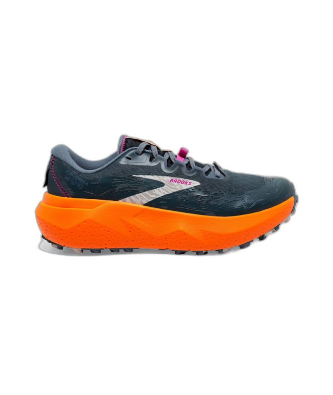 Trail Running Chaussures Brooks Caldera 6 Slate/Cheddar/Silver Gray Women's