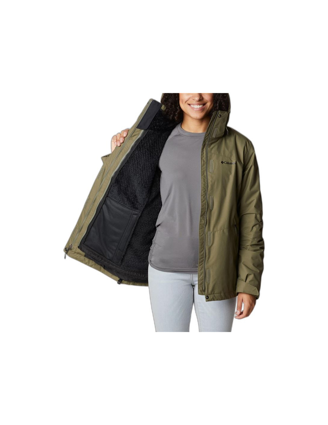 Casaco de montanha para mulher Columbia Bugaboo™ II Fleece Interchange Green