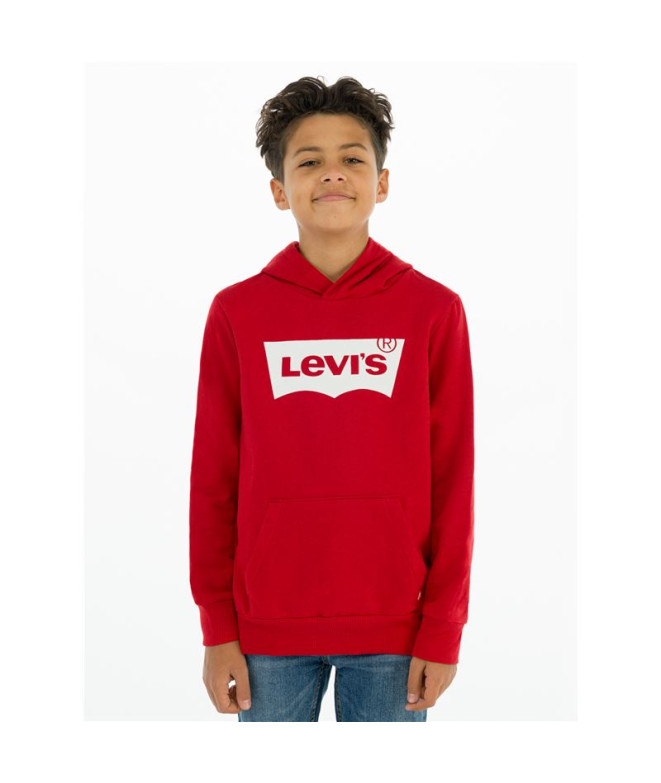 Levi's Batwing Screenprint Hoodie Rouge/ Blanc Garçons