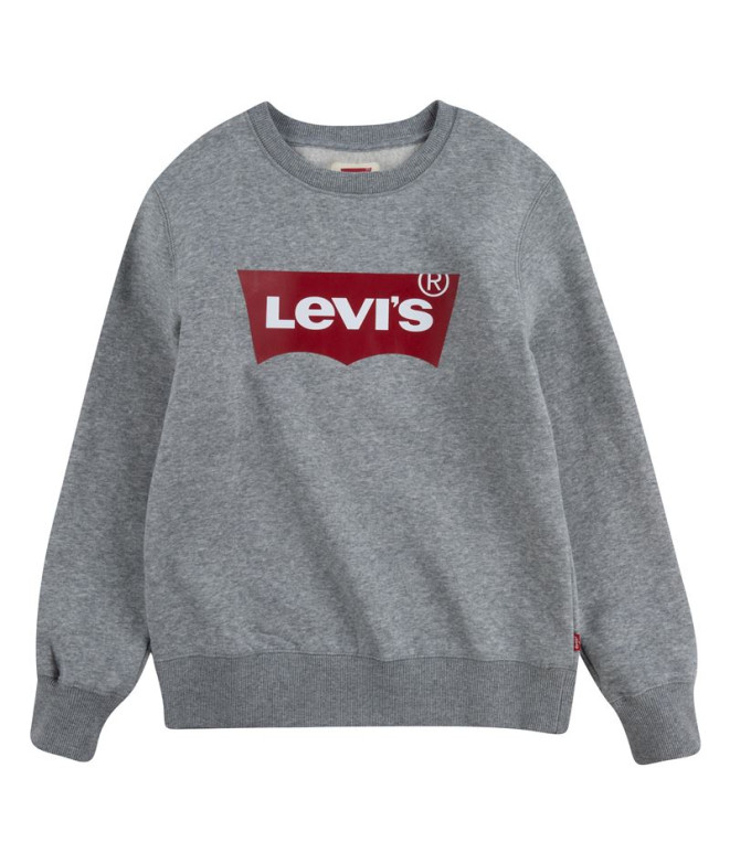 Moletom Levi's Batwing Crewneck Cinzento Heather Menino