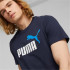 Camiseta Casual Puma Ess+ 2 Col Logo Navy Homem