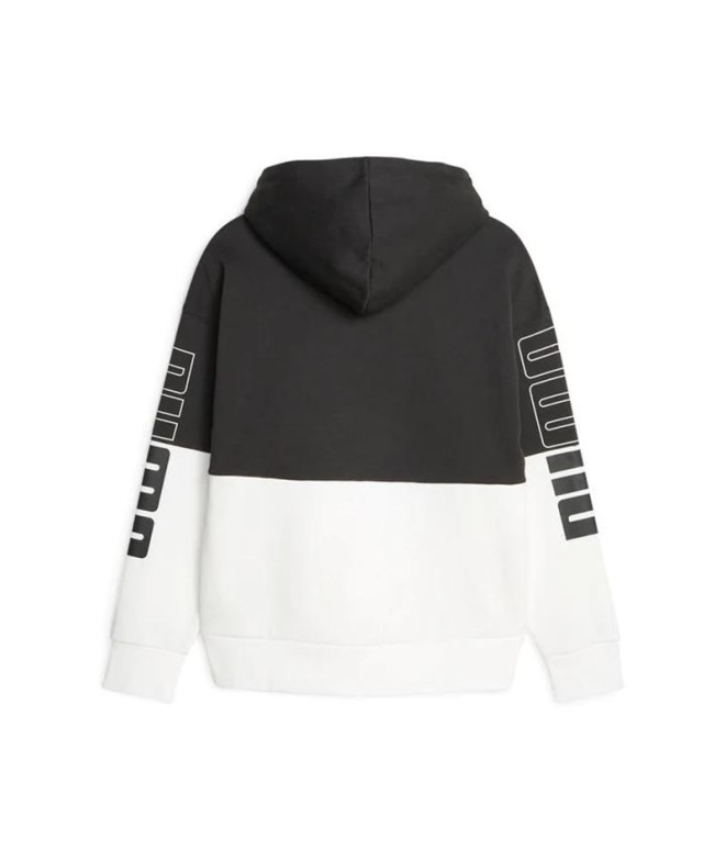 Sweat Puma Power Colorblock Noir Femme