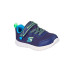 Chaussures Skechers Comfy Flex - Mini Tr Enfant Navy Textile & / Blue & Lime Trim