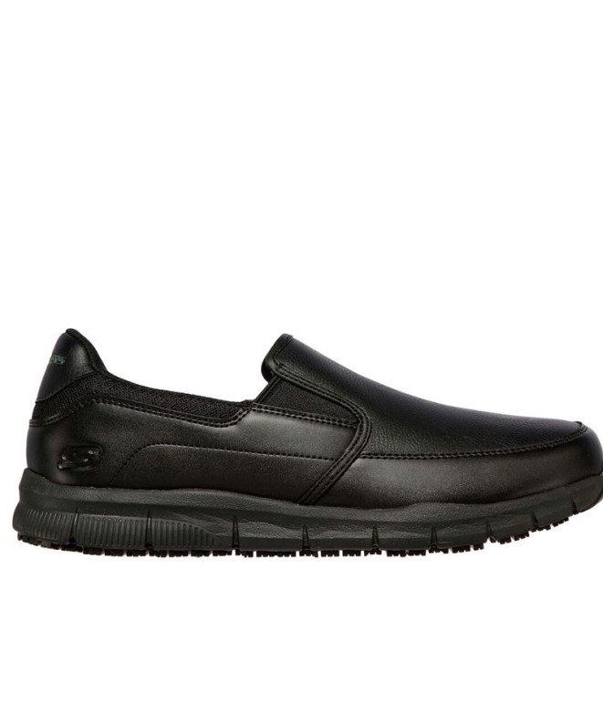 Chaussures Skechers Nampa- Groton Homme Noir synthétique/Pu