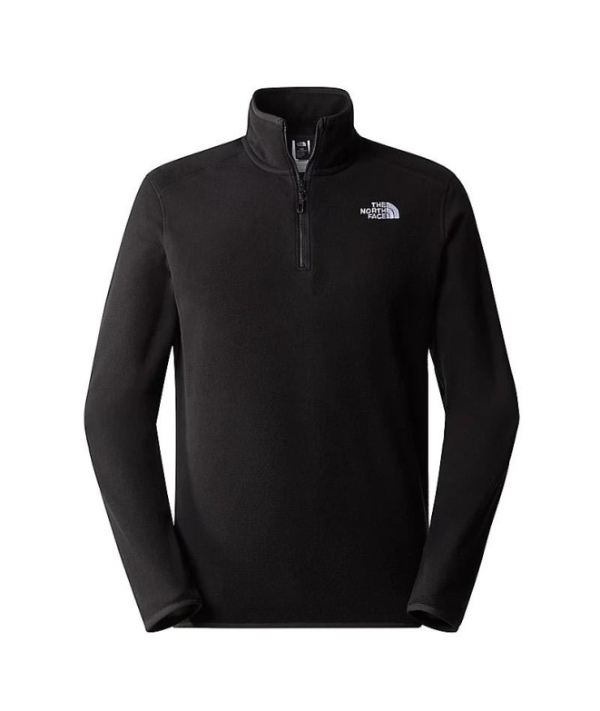 Casaco de montanha The North Face 100 Glacier 1/4 Zip Preto Homem