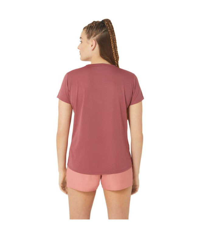 ASICS Core Ss Top Feminino Running Top Vermelho