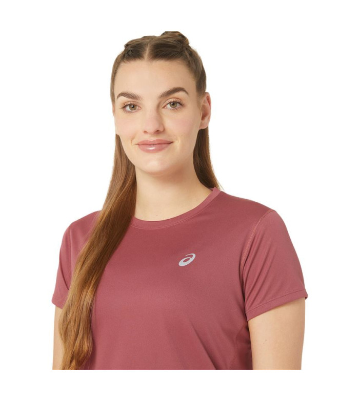 ASICS Core Ss Top Feminino Running Top Vermelho
