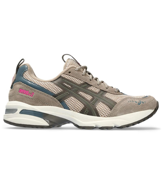 Sapatilhas ASICS Gel-1090V2 para mulher, Simplesmente Taupe/Taupe Escuro