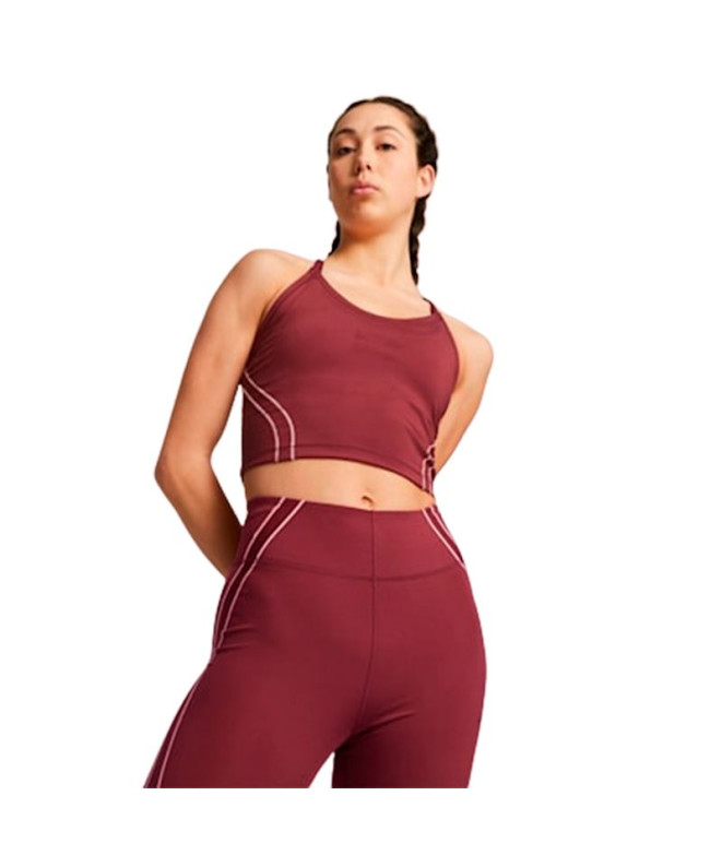 Camiseta de Yoga Puma Studio Ultrabare Cro Mulher