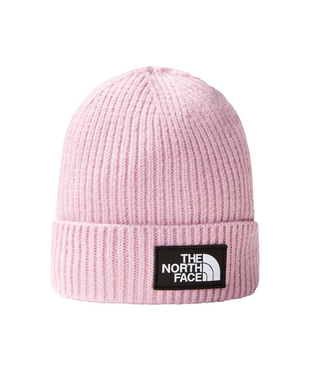 Bonnet by Montagne The North Face Logo Box Cuffed Pink