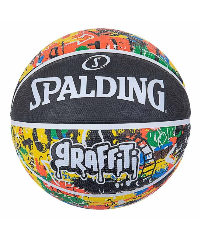 Pelota de Baloncesto Spalding Rainbow Graffiti Sz5 Rubber