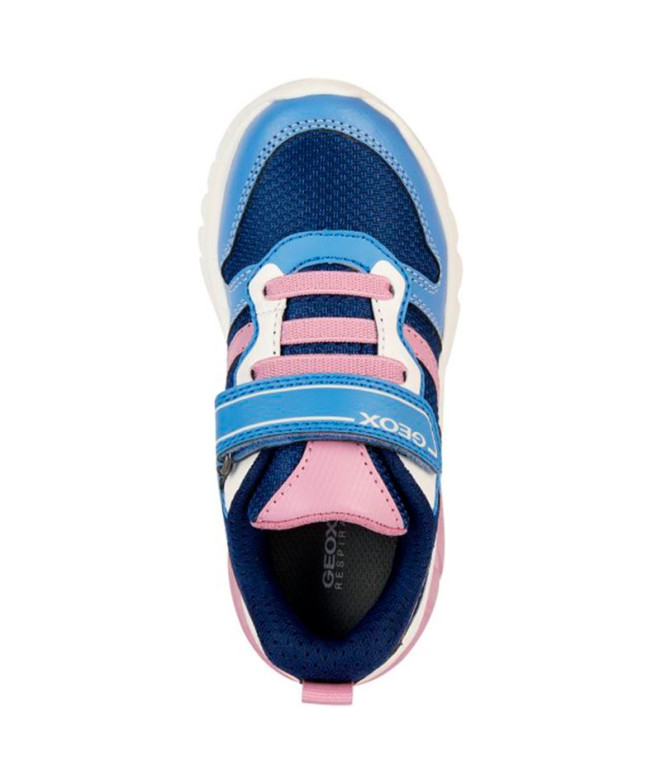 Sapatilhas Geox Ciberdron Menina Marinho/Rosa
