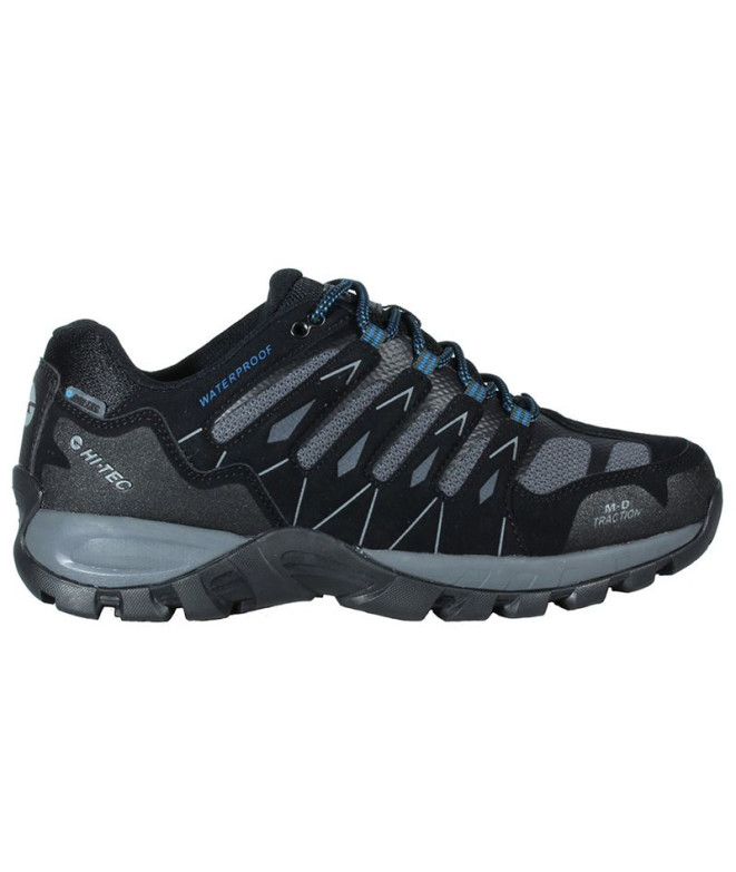 Zapatillas de Montaña Hi-Tec Corzo Low Waterproof Black/Charcoal Hombre