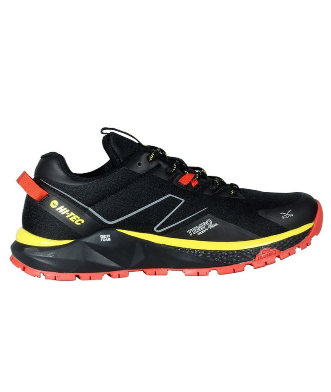 Sapatilhas de Montanha Hi-Tec Geo Tempo Trail Preto/Vermelho/Amarelo Homem