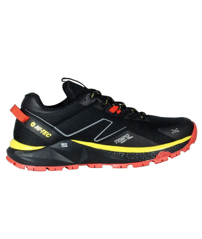 Zapatillas de Montaña Hi-Tec Geo Tempo Trail Black/Red/Yellow Hombre