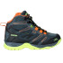 Botas de montanha Hi-Tec Toubkal Mid Waterproof Charcoal/Limoncello Botas para crianças