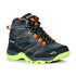 Botas de montanha Hi-Tec Toubkal Mid Waterproof Charcoal/Limoncello Botas para crianças