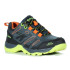 Mountain Chaussures Hi-Tec Toubkal Low Waterproof Charcoal/Limoncello Chaussures pour garçons