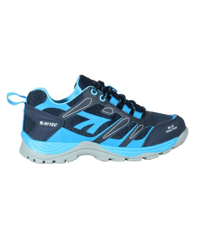 Sapatilhas de montanha Hi-Tec Toubkal Low Waterproof Navy/Aquarius Sapatilhas para crianças