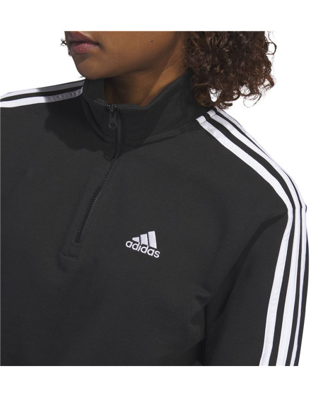 Sudadera adidas 3S Ft Qz Mujer
