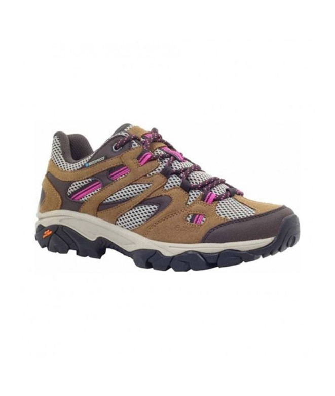 Chaussures de Montagne Hi-Tec Ravus Vent Lite Low Wp Femme Brown/Dune/Fuchsia