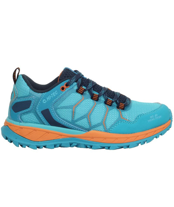 Chaussures de Montagne Hi-Tec Ultra Terra Femme Bleu/Curaã§Ao/Citrouille purée