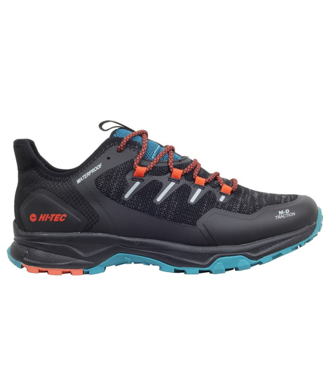 Sapatilhas de Montanha Hi-Tec Trek Wp Homem Preto/ferrugem laranja/azulejo turco