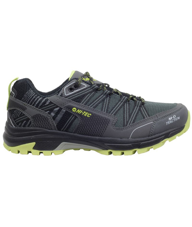 Chaussures de Montagne Hi-Tec Gravel Homme Charcoal/Chartreuse