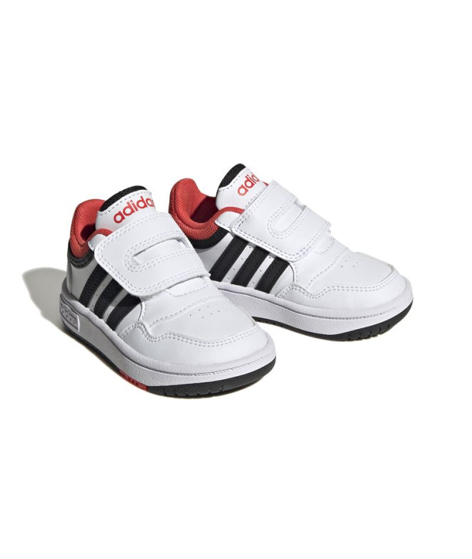 Chaussures adidas Hoops 3.0 CF Enfant Blanc