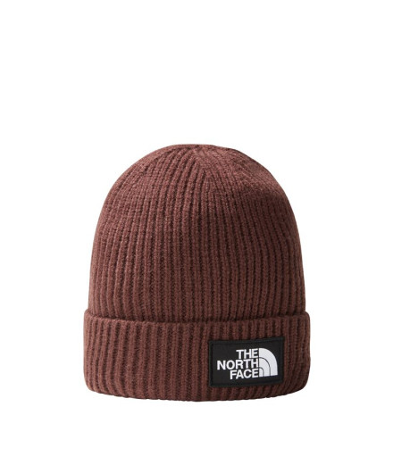 Chapeau Mountain Hat The North Face Logo Box Cuffed Brown