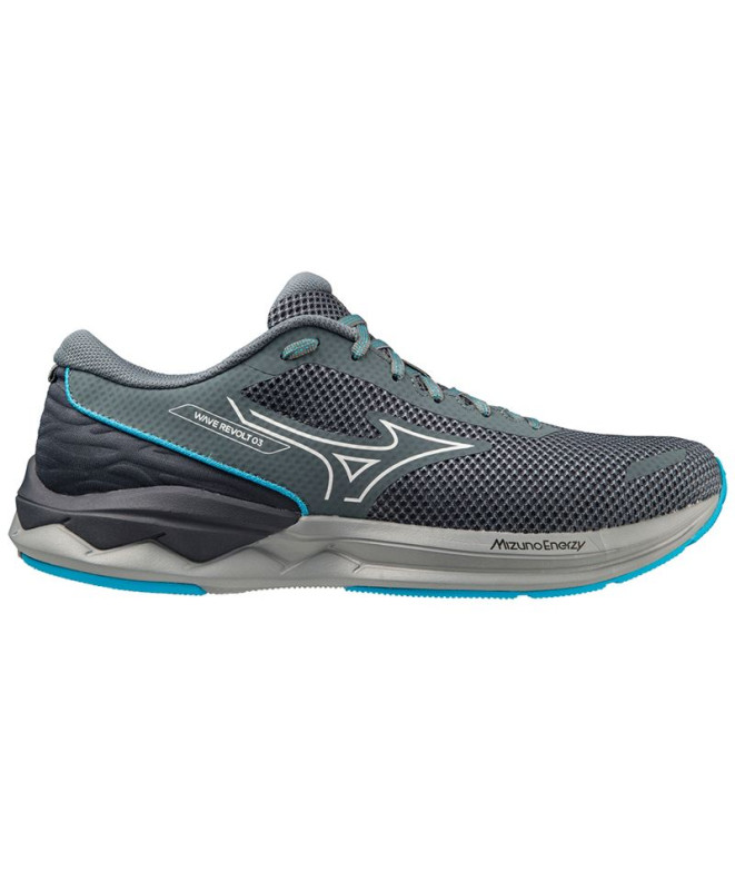 Chaussures de running Mizuno Wave Revolt 3 Gris Hommes