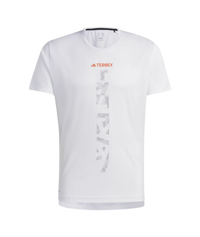 Camiseta de Trail adidas Camisa Agr Homem Branco
