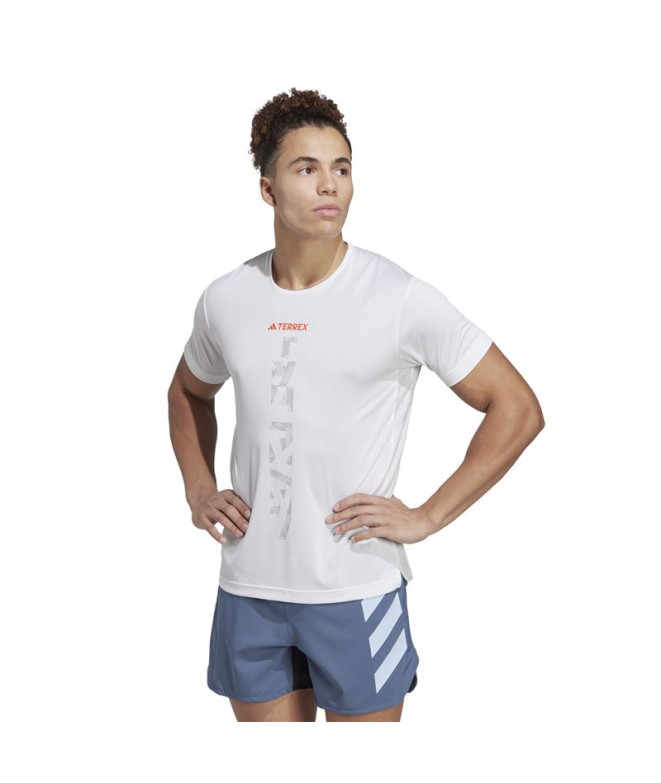 Camiseta de Trail adidas Camisa Agr Homem Branco