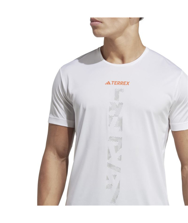 Camiseta de Trail adidas Agr Shirt Hombre Blanco