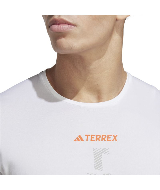 Camiseta de Trail adidas Agr Shirt Hombre Blanco